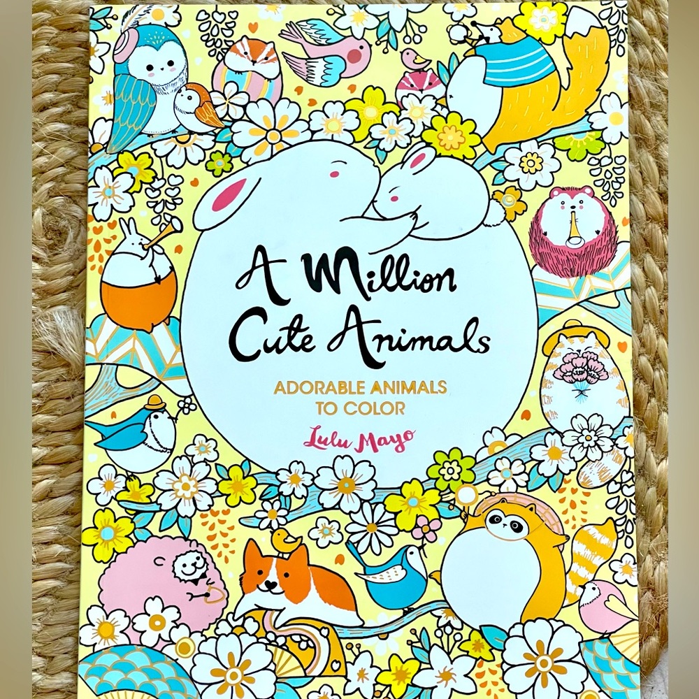 A Million Cute Animals - Coloring Book - by Lulu Mayo